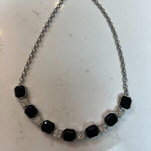 crystal and stone cocktail necklace